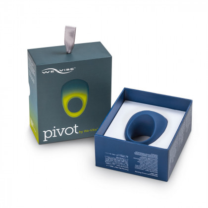 We-Vibe Pivot App Enabled Vibrating Silicone C-Ring-Blue