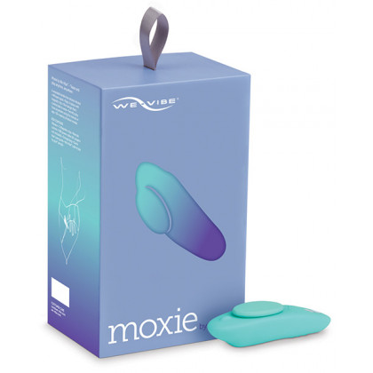 We-Vibe Moxie App Enabled Hands Free Wearable Clitoral Vibrator-Aqua